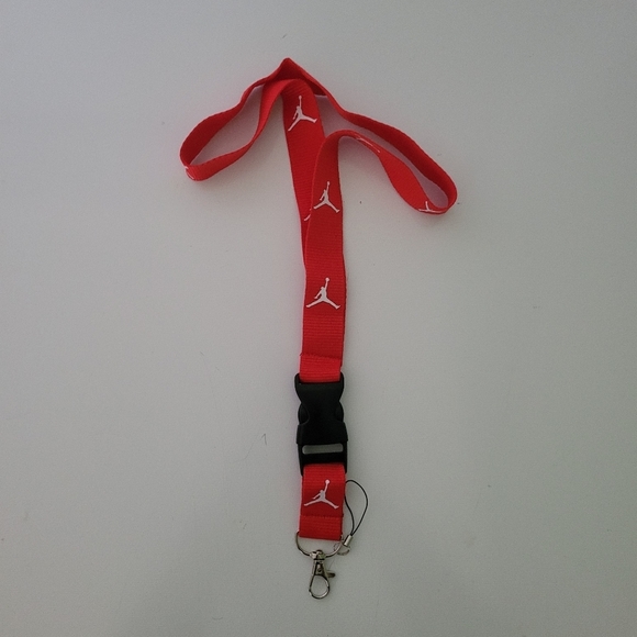 Best Sport Unisex Jordan RedOne Size Logo Lanyard with Metal Clip - Picture 4 of 6
